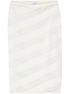Юбка Zebara с полупрозрачными вставками Gimaguas, белый