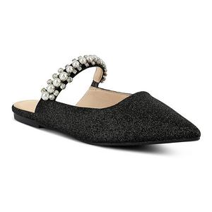 Женские мюли Geode с искусственным жемчугом Rag & Co, Black