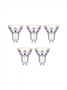 Комплект из 5 светодиодных ламп Eco-Line GU10 450 лм 2,5 Вт 3000K 100° стекло 230 В А Paulmann