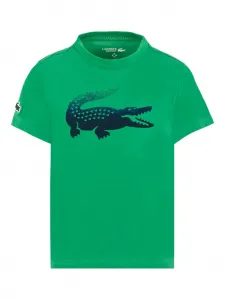 Футболка с логотипом X Даниила Медведева Lacoste Kids, зеленый