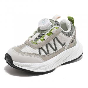 ABC KIDS Детские кроссовки с низким верхом, амортизирующие, износостойкие, бежево-зеленые