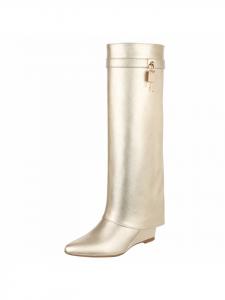 Ital-Design Золотые туфли на высоком каблуке