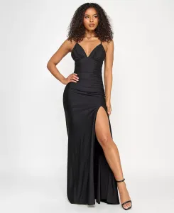 Вечернее платье для девушек без рукавов со шнуровкой на спине KATIA RAE, черный