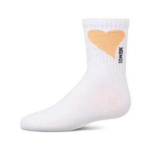 Детские носки с логотипом в виде сердца Memoi, White