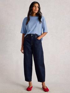 Футболка Katya с рукавом три четверти White Stuff, Mid Blue