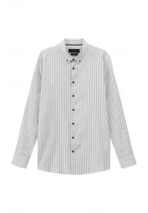 Im streifendesign shirt Bugatti, Braun