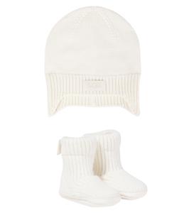 Комплект шапочки Baby и сапожек Skylar UGG Kids, кремовый
