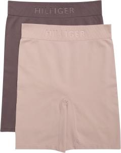 Женские бесшовные велосипедные шорты Tommy Hilfiger, комплект из 2 шт., Balanced Beige/Sparrow