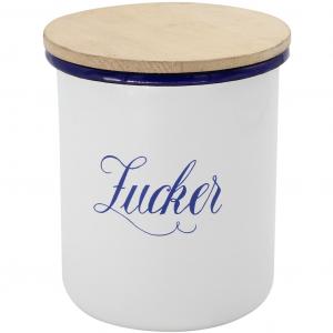 Сахарница Husum 1 шт. с деревянной крышкой Krüger, белый