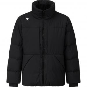 Descente Мужская пуховая куртка с капюшоном, черная, утепленная