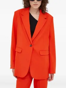 Однобортный пиджак SAMSOE SAMSOE, оранжевый