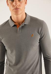 Рубашка-поло Pier One, темно-серая