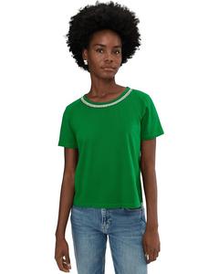 Женская блуза Lilly Pulitzer Clairmont Rhinestone Knit, Bamboo Green