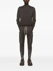 Брюки-карго с застежкой-молнией Rick Owens, серый