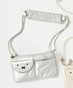 Нейлоновый кошелек-сумка через плечо в сотрудничестве с Диком Бруной Studio Clip, цвет Silver 02