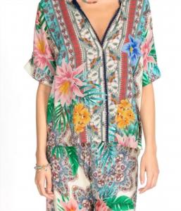 Рубашка на пуговицах Clover в цвете Multi Johnny Was