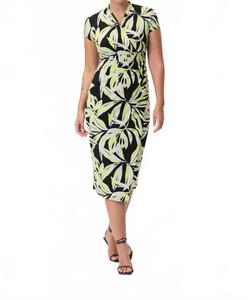 Облегающее платье с драпировкой в мультицвете Joseph Ribkoff