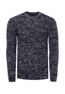 Вязаный свитер с элегантным круглым вырезом RUSTY NEAL, индиго