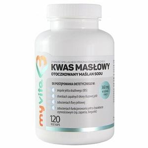 Масляная кислота, 360 мг бутирата натрия, 120 капсул, Myvita Silver