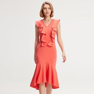 Платье из джерси с широкими рюшами Smart And Joy, красный