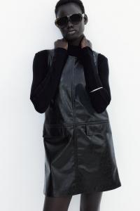 Мини-Платье с покрытием H&M, черный