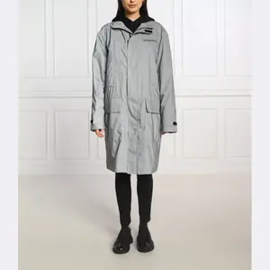 Светоотражающая парка стандартного кроя Karl Lagerfeld, серебряный