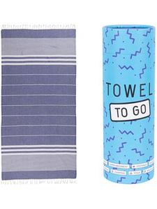Towel to Go Пляжное полотенце "Towel To Go" синего цвета - (Д)180 x (Ш)100 см