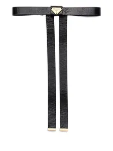 Заколка для волос с логотипом Prada, черный