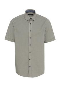 Повседневная рубашка удобного кроя с воротником на пуговицах Casamoda, синий