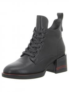 Ботильоны на шнуровке черного цвета Mustang