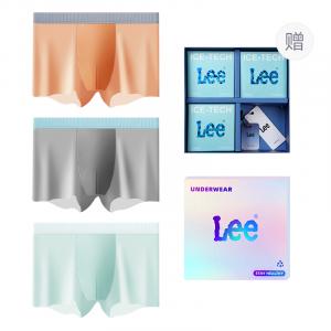 Классические трусы 101 для мужчин, набор из 3 штук Lee, оранжевый