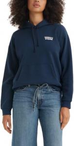 Женская повседневная толстовка с капюшоном Levi's с графическим принтом, (New) Emme Patchwork Bandana Navy Blazer