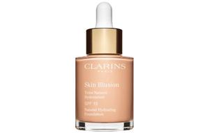 JIAOYUNSHI сатиновое сияющее жидкое тональное средство прозрачное стойкое без эффекта маски 30мл CLARINS