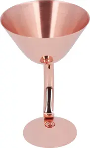 Бокал для коктейля мартини из нержавеющей стали 150 мл, медный металлический бокал для вина, барный аксессуар цвета розового золота Cocosity