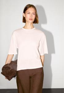 Базовая футболка SHORT SLEEVE Massimo Dutti, розовый