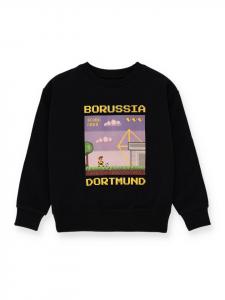 Детская футболка-труба BVB Gaming Crewneck, черная на черном BVB