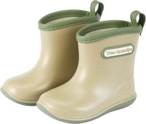 Детские резиновые сапожки для малышей для мальчиков и девочек, легкие, водонепроницаемые, удобные для надевания NQTOER, Grass Green