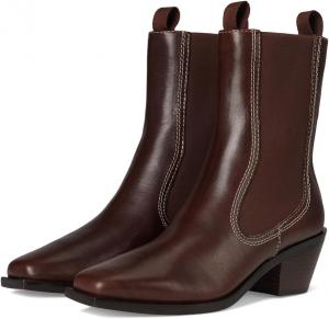 Ботинки Loeffler Randall Nat Midheel Western Ankle Boot With Gore, Espresso
