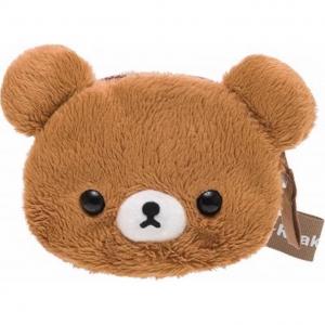 Сумка-кошелек SAN X Honey Bear, Rilakkuma в виде мордочки, плюшевая кукла высотой 9,5 см SAN-X