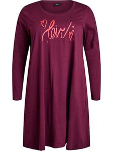 Ночная рубашка Zizzi Mally, красный/бордовый