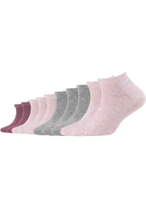 Носки-кроссовки S.Oliver (10 шт.), с мягким поясом, цвет Grau-Rose Meliert