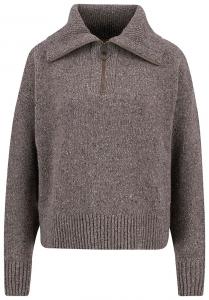 Вязаный джемпер Barbour Lavensdale Half Zip, коричневый