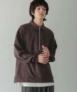 Поло HZIP из замши УНИСЕКС Lowrys Farm, цвет Brown 58