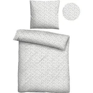 Castell - фирменное постельное белье "Haylie", приятное для кожи, 100% хлопок, на молнии, можно использовать круглый год Castell - Markenbettwäsche, белый