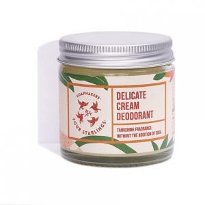 Крем-дезодорант «Четыре скворца» Мыловары «Нежный» с натуральным ароматом мандарина 60мл Mydlarnia Cztery Szpaki