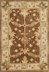 SAFAVIEH Antiquity Collection ковер 61 x 92 см Brown / Beige AT840B ручной работы традиционный восточный премиум шерстяной