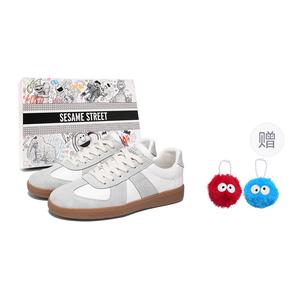SESAME STREET Унисекс скейтборд кроссовки бело-серые (включая 1 случайный брелок), цвет White Gray (Includes 1 Random Pendant)