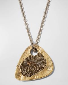 Мужское ожерелье с подвеской в ​​виде медиатора John Varvatos, цвет Silver