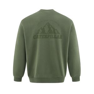 Свитшот мужской CAT, зеленый