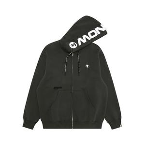 Толстовка с капюшоном A Bathing APE Ape Head Now на молнии Aape, серый